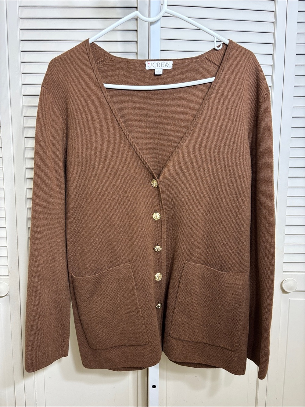 J.Crew Giselle V-neck Sweater Blazer Wool Blend Small